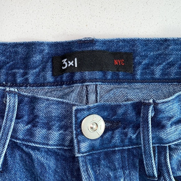 3x1 Women's Blue W4 Shelter Austin Crop Jeans - Picture 9 of 16